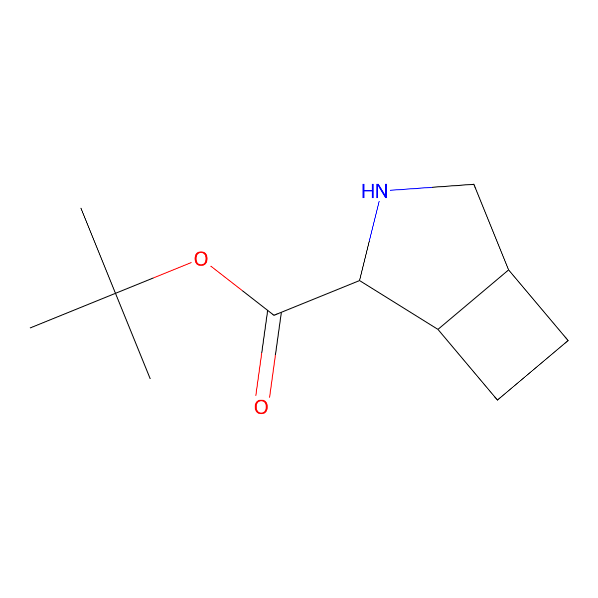 rac-tert-butyl (1R,2S,5S)-3-azabicyclo[3.2.0]heptane-2-carboxylate molecular structure, CAS 2580097-53-4