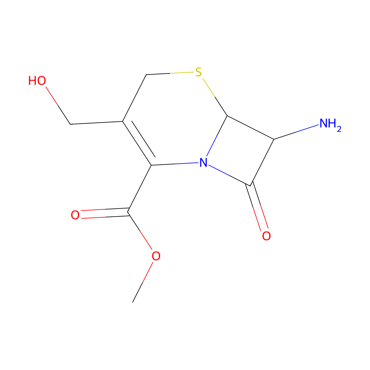 methyl (6R,7R)-7-amino-3-(hydroxymethyl)-8-oxo-5-thia-1-azabicyclo[4.2.0]oct-2-ene-2-carboxylate molecular structure, CAS 2580097-56-7