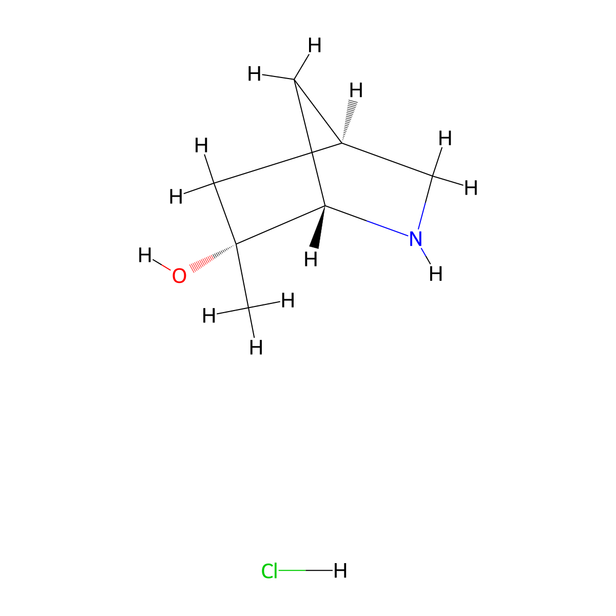rac-(1R,4S,6S)-6-methyl-2-azabicyclo[2.2.1]heptan-6-olhydrochloride molecular structure, CAS 2580097-94-3