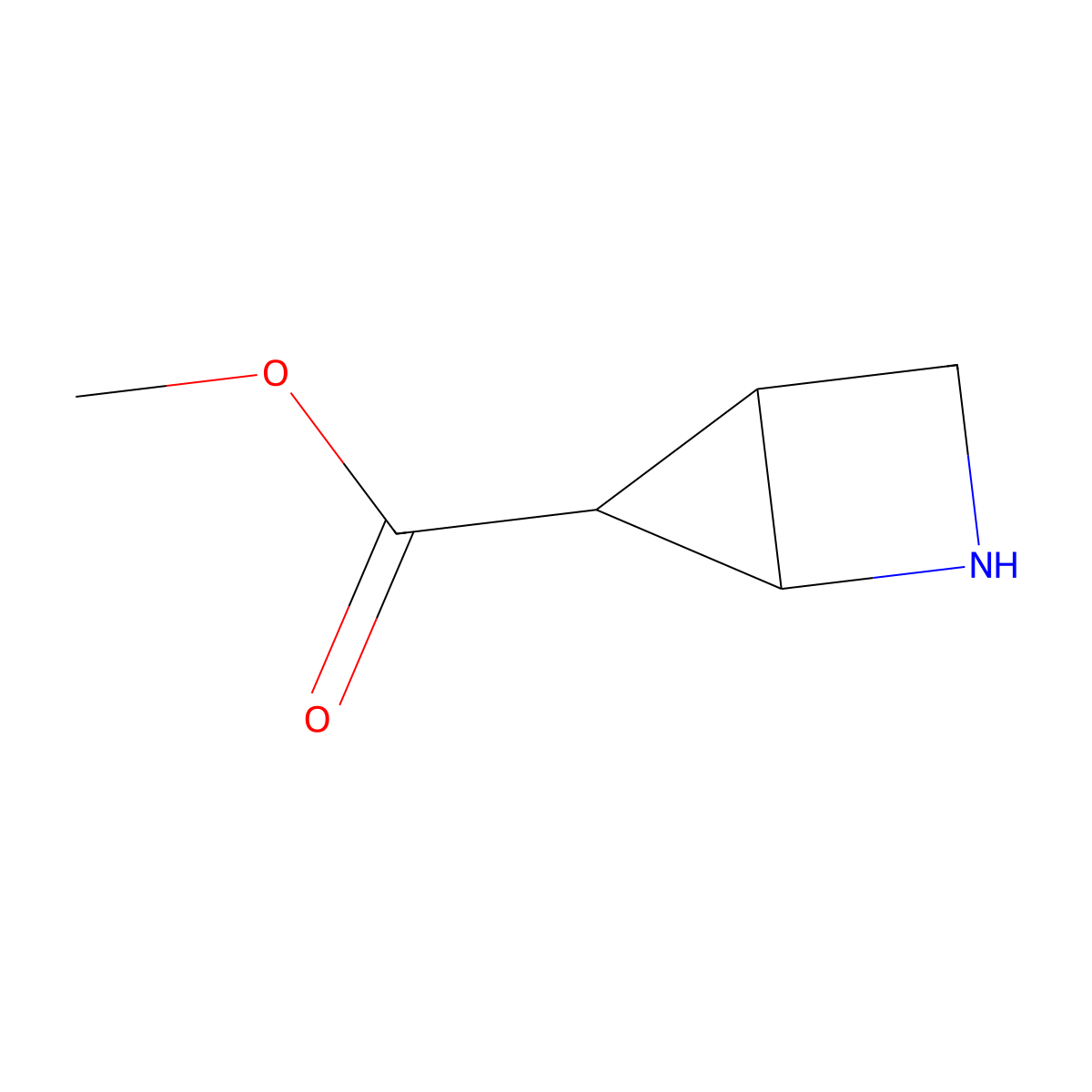 rac-methyl (1R,4S,5R)-2-azabicyclo[2.1.0]pentane-5-carboxylate molecular structure, CAS 2580098-06-0