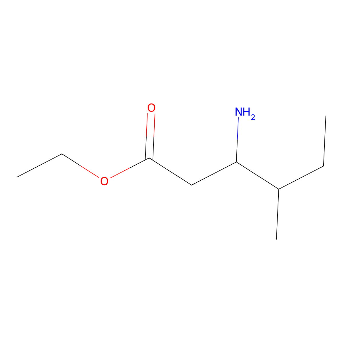 ethyl (3R,4S)-3-amino-4-methylhexanoate molecular structure, CAS 2580098-36-6