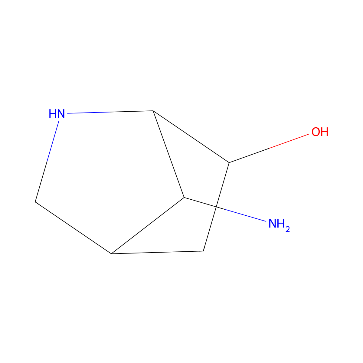 rac-(1R,4S,6R,7S)-7-amino-2-azabicyclo[2.2.1]heptan-6-ol molecular structure, CAS 2580098-62-8