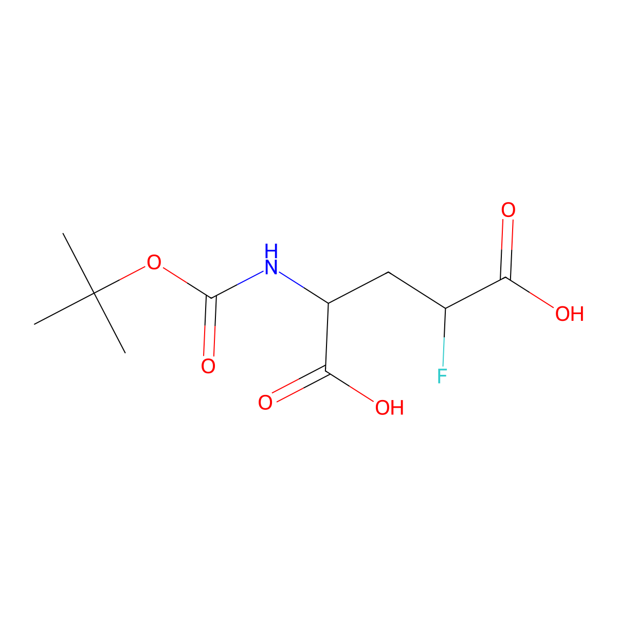 (2S,4S)-2-{[(tert-butoxy)carbonyl]amino}-4-fluoropentanedioic acid molecular structure, CAS 2580098-88-8