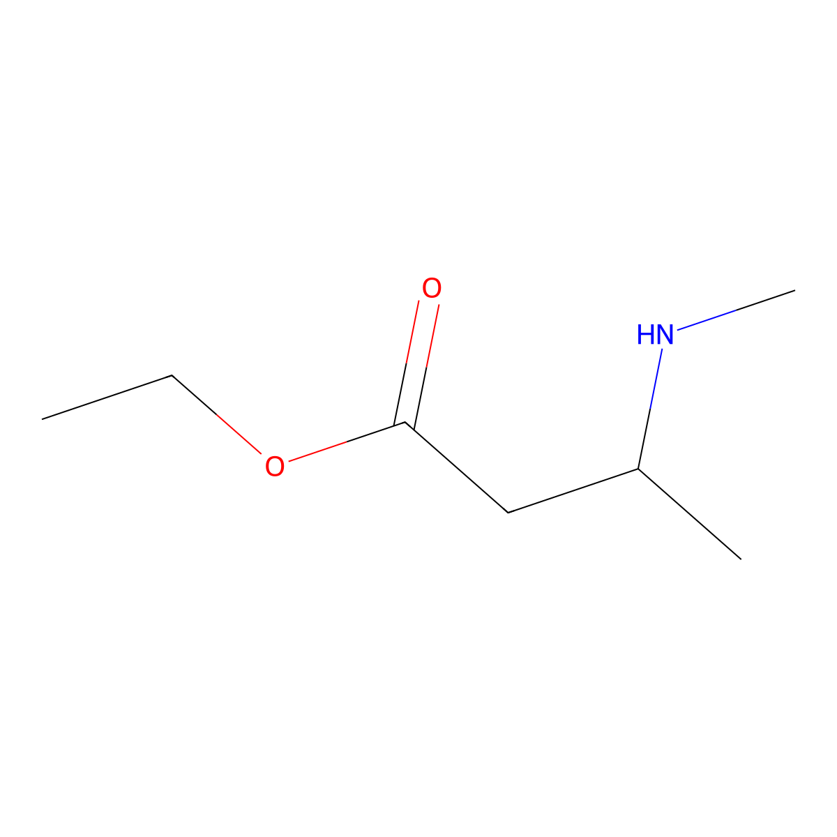 ethyl (3S)-3-(methylamino)butanoate molecular structure, CAS 2580099-19-8