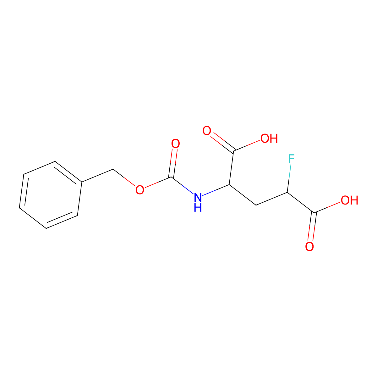 (2S,4R)-2-{[(benzyloxy)carbonyl]amino}-4-fluoropentanedioic acid molecular structure, CAS 2580099-97-2
