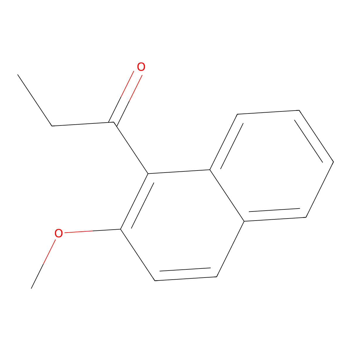 1-Propanone, 1-(2-methoxy-1-naphthalenyl)- molecular structure, CAS 25801-58-5