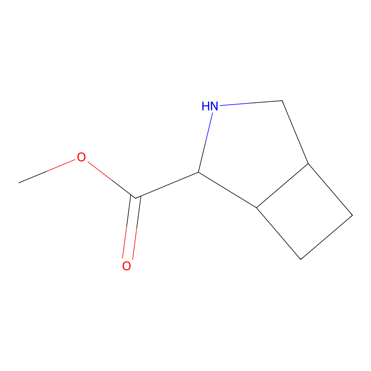 rac-methyl (1R,2R,5S)-3-azabicyclo[3.2.0]heptane-2-carboxylate molecular structure, CAS 2580100-70-3