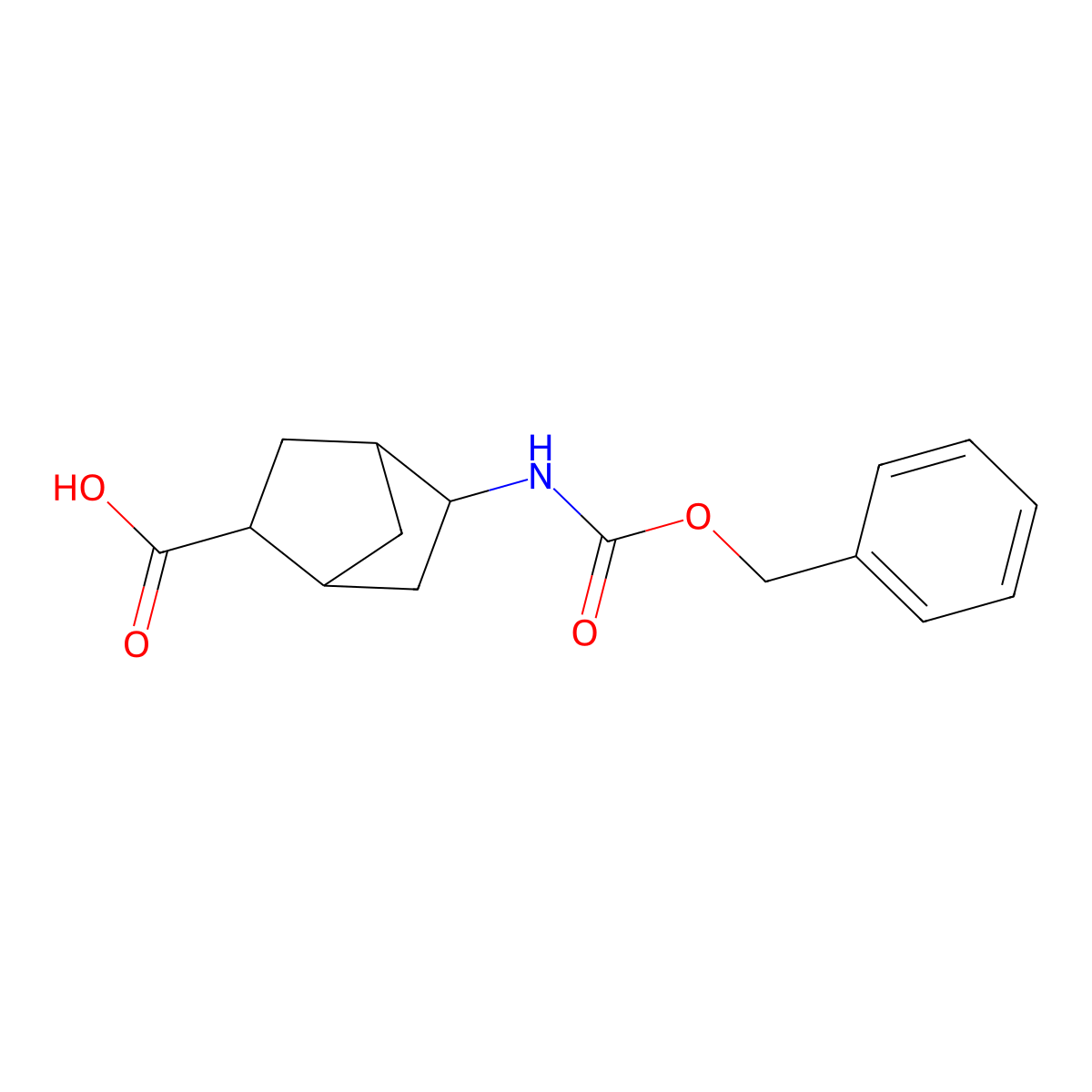 rac-(1R,2R,4R,5R)-5-{[(benzyloxy)carbonyl]amino}bicyclo[2.2.1]heptane-2-carboxylic acid molecular structure, CAS 2580100-71-4