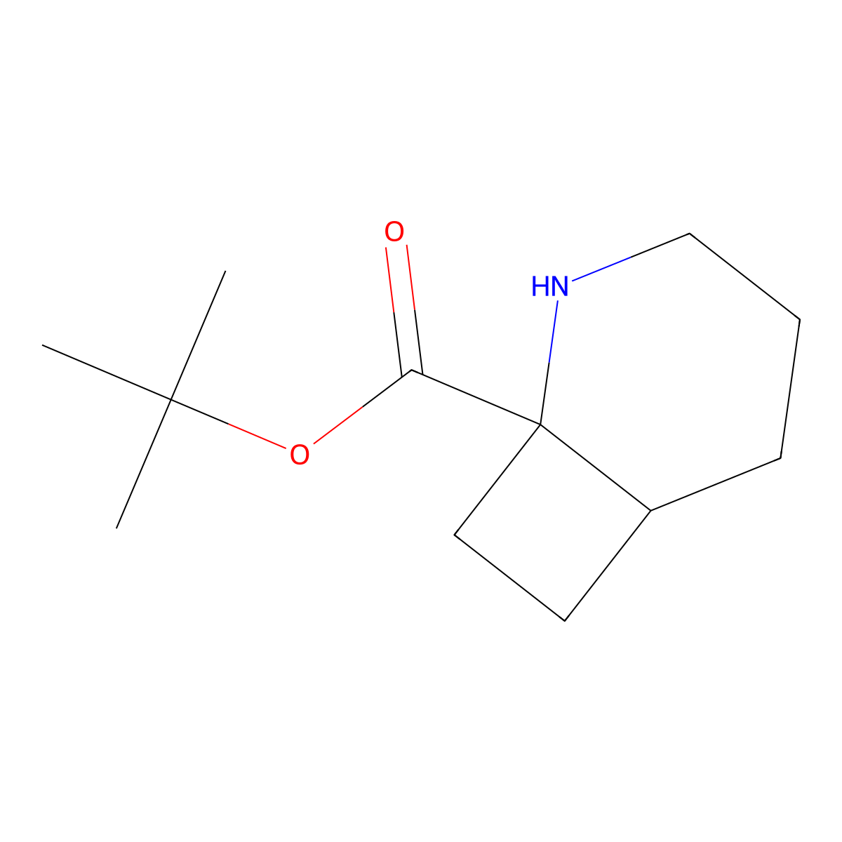 rac-tert-butyl (1R,6S)-2-azabicyclo[4.2.0]octane-1-carboxylate molecular structure, CAS 2580100-80-5