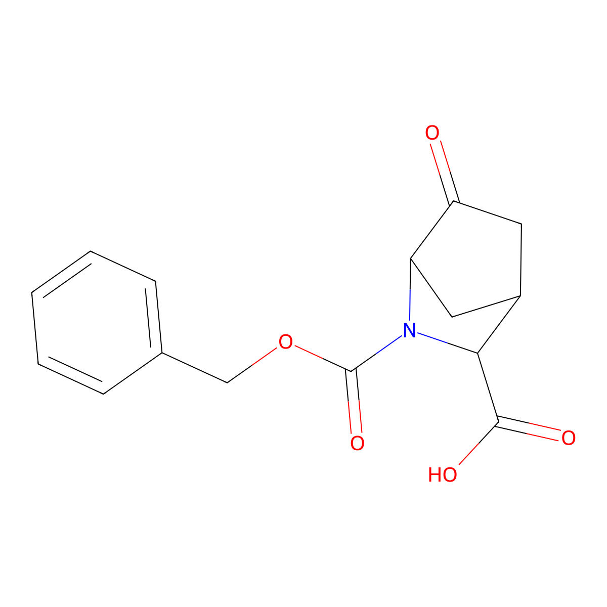 rac-(1R,3R,4S)-2-[(benzyloxy)carbonyl]-6-oxo-2-azabicyclo[2.2.1]heptane-3-carboxylic acid molecular structure, CAS 2580100-81-6
