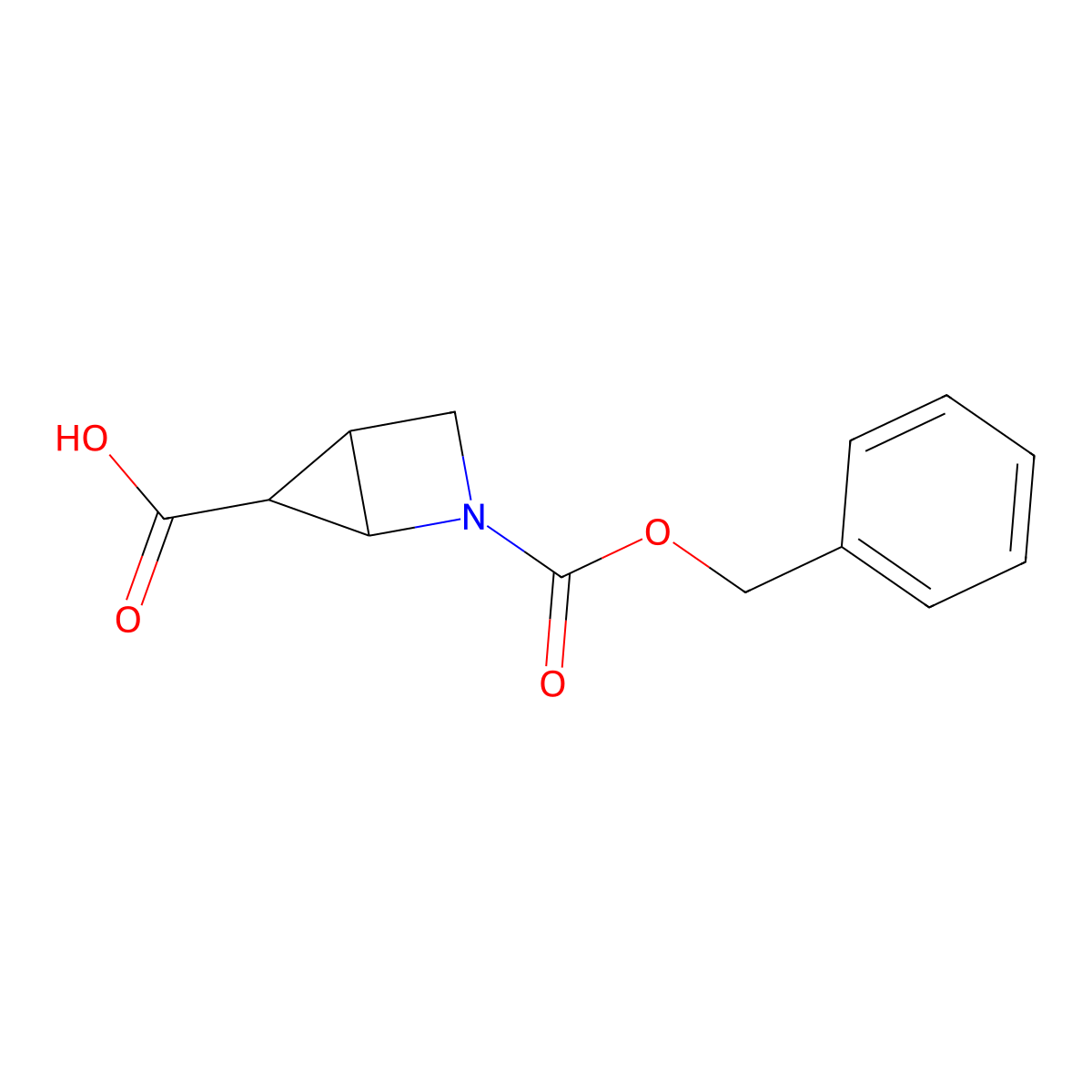 rac-(1R,4S,5R)-2-[(benzyloxy)carbonyl]-2-azabicyclo[2.1.0]pentane-5-carboxylic acid molecular structure, CAS 2580100-96-3