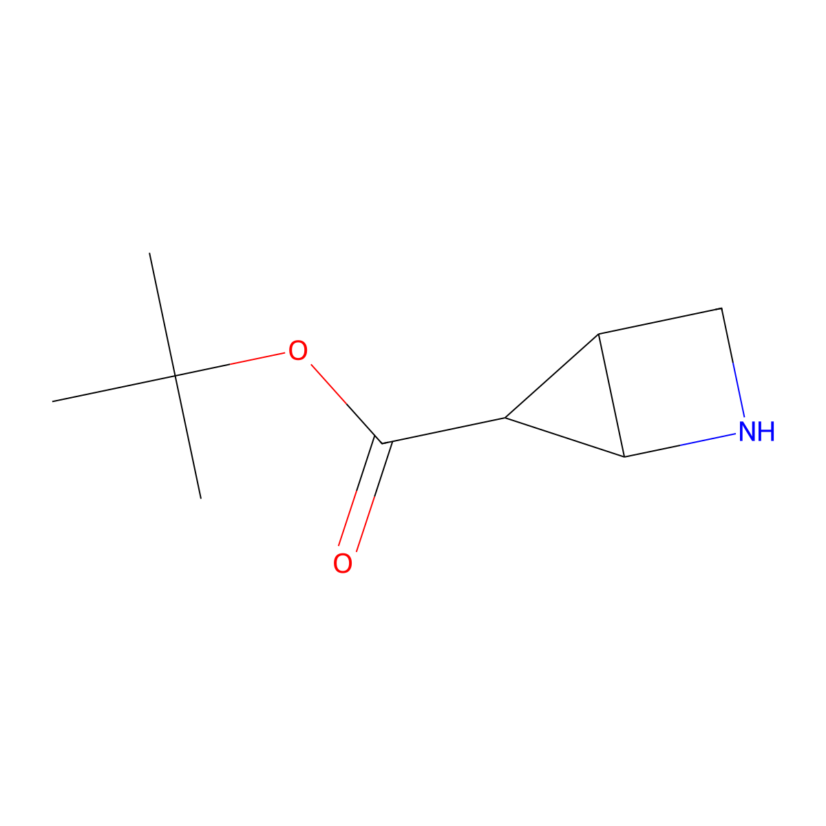 rac-tert-butyl (1R,4S,5R)-2-azabicyclo[2.1.0]pentane-5-carboxylate molecular structure, CAS 2580101-00-2