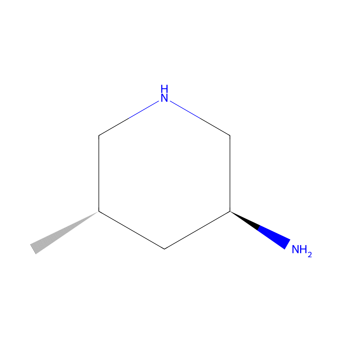 (3S,5S)-5-methylpiperidin-3-amine molecular structure, CAS 2580101-75-1