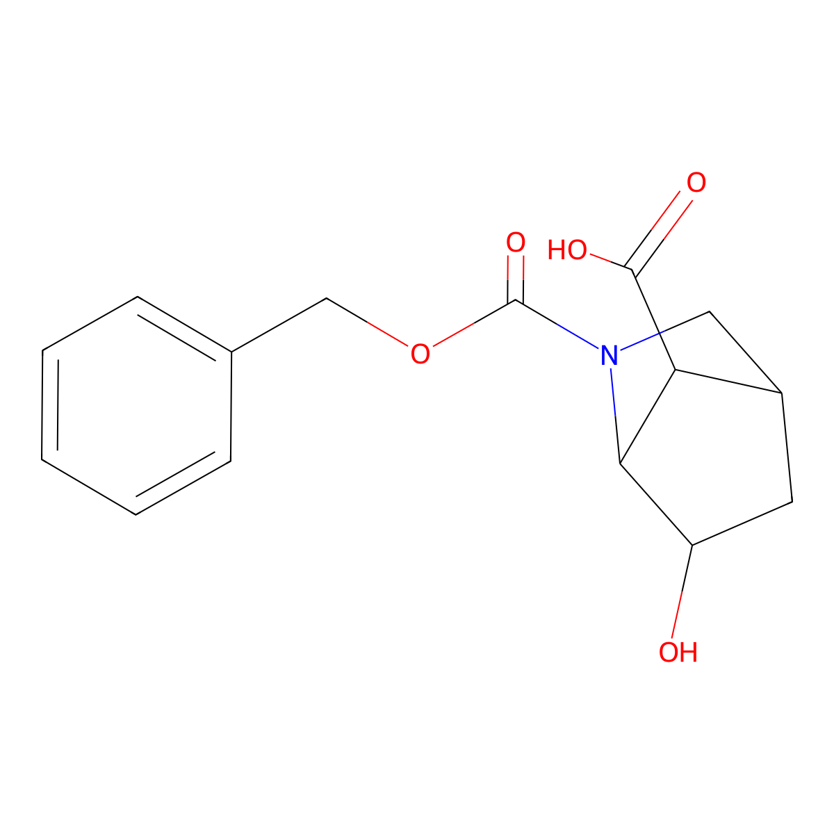 rac-(1R,4R,6R,7S)-2-[(benzyloxy)carbonyl]-6-hydroxy-2-azabicyclo[2.2.1]heptane-7-carboxylic acid molecular structure, CAS 2580101-80-8