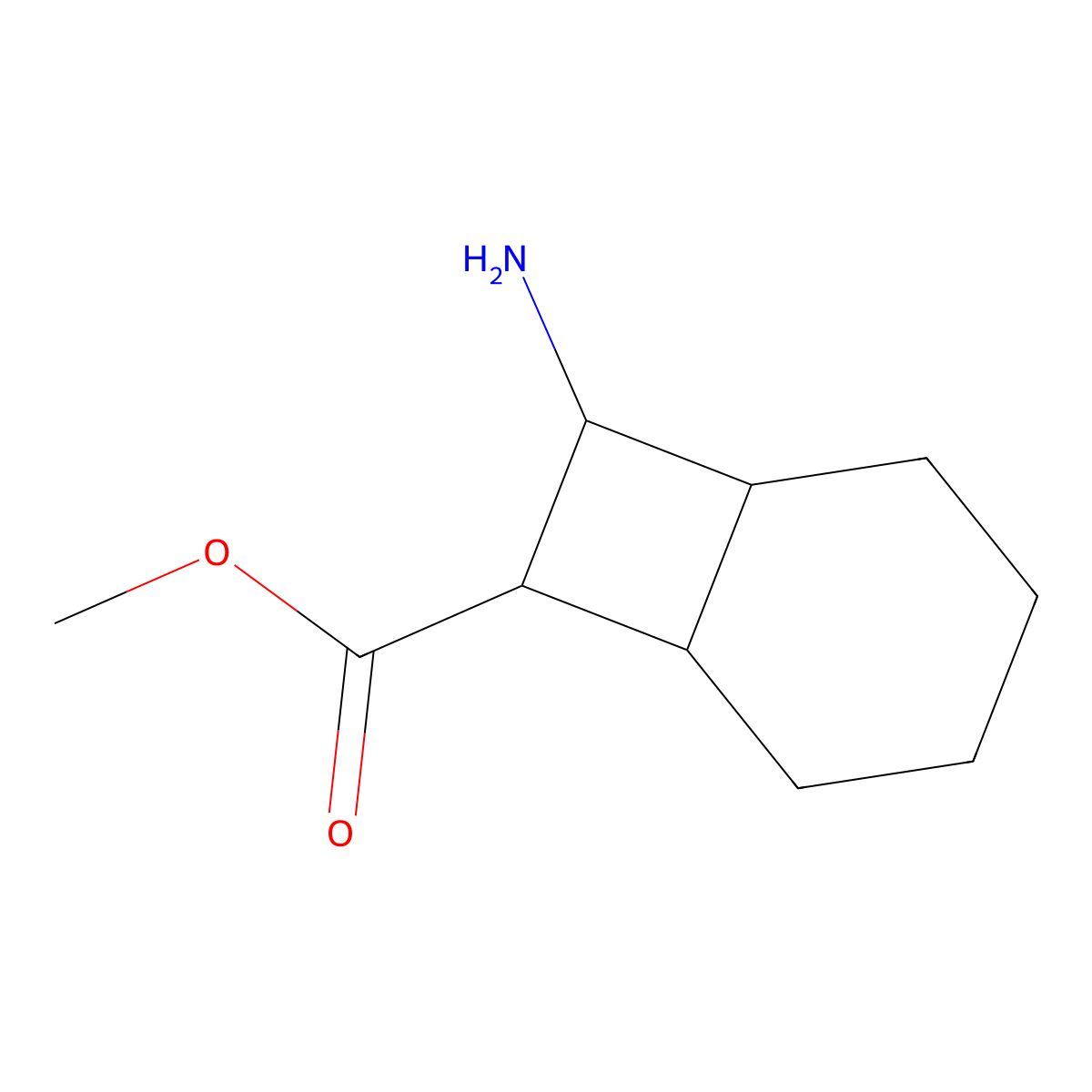 rac-methyl (1R,6S,7S,8S)-8-aminobicyclo[4.2.0]octane-7-carboxylate molecular structure, CAS 2580101-92-2
