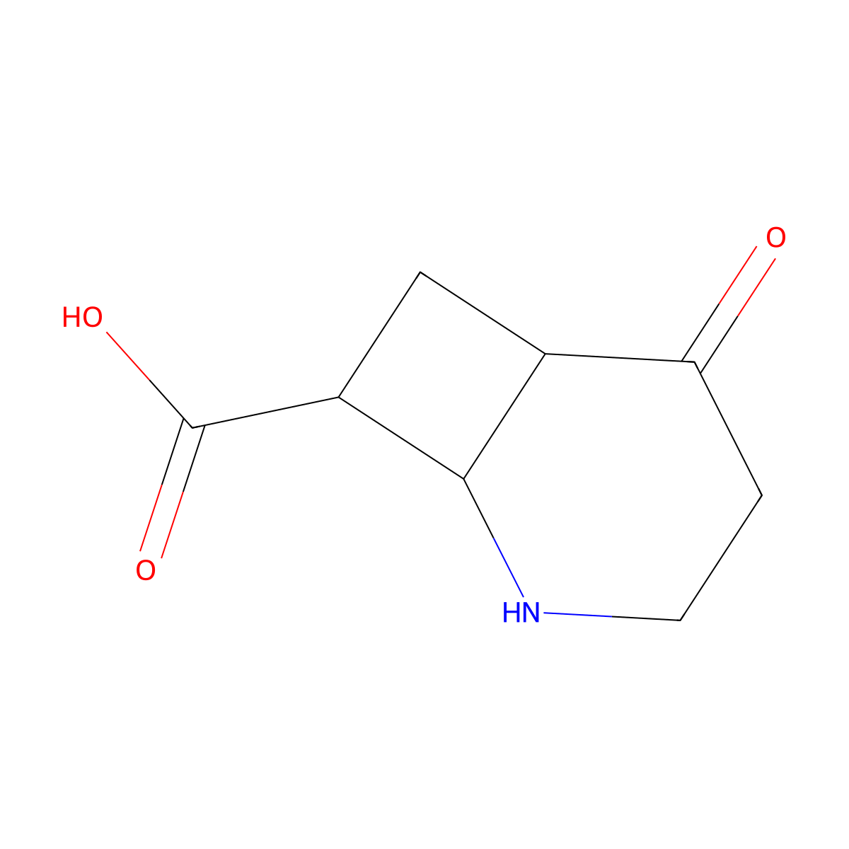 rac-(1R,6R,8R)-5-oxo-2-azabicyclo[4.2.0]octane-8-carboxylic acid molecular structure, CAS 2580102-33-4