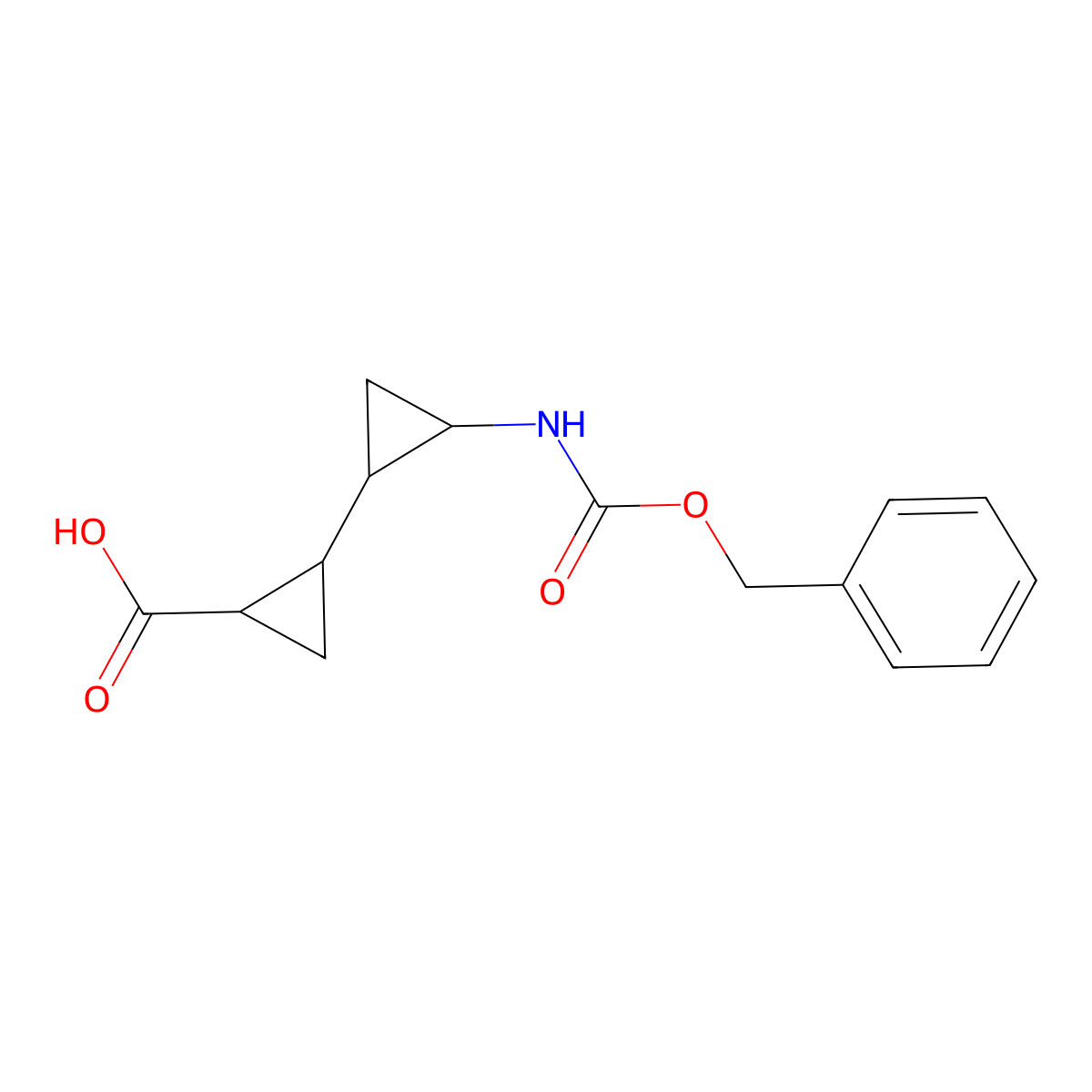 (1RS,1'RS&,2RS,2'RS&)-2'-{[(benzyloxy)carbonyl]amino}-[1,1'-bi(cyclopropane)]-2-carboxylic acid molecular structure, CAS 2580103-12-2