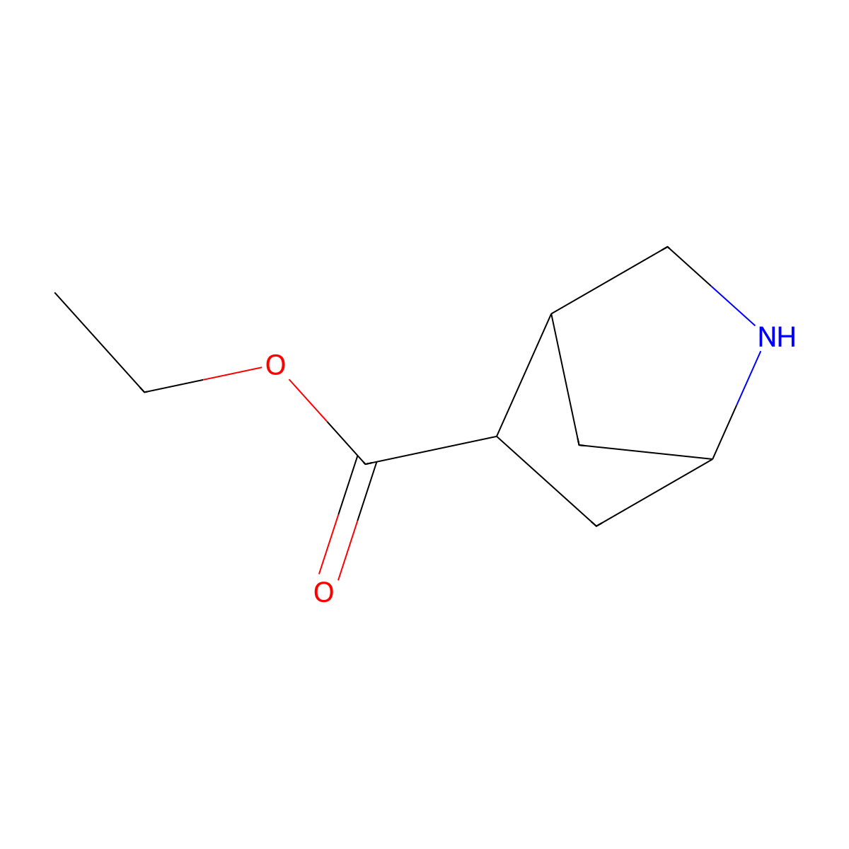 rac-ethyl (1R,4S,5S)-2-azabicyclo[2.2.1]heptane-5-carboxylate molecular structure, CAS 2580103-22-4