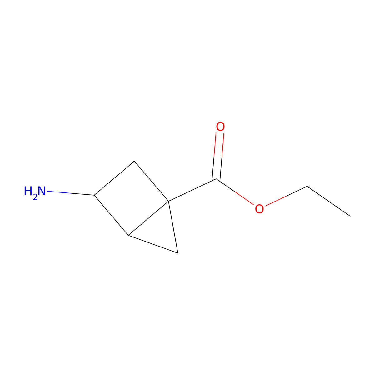 rac-ethyl (1R,3R,4S)-3-aminobicyclo[2.1.0]pentane-1-carboxylate molecular structure, CAS 2580103-75-7