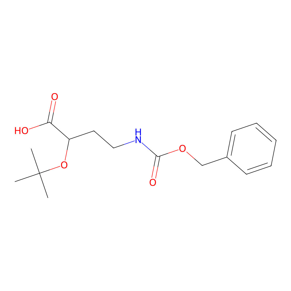 (2S)-4-{[(benzyloxy)carbonyl]amino}-2-(tert-butoxy)butanoic acid molecular structure, CAS 2580104-08-9