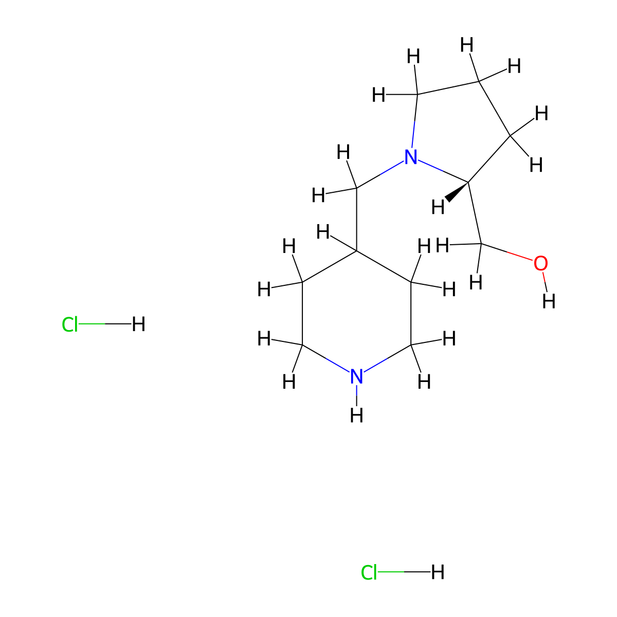 [(2R)-1-(Piperidin-4-ylmethyl)pyrrolidin-2-yl]methanol;dihydrochloride molecular structure, CAS 2580104-41-0