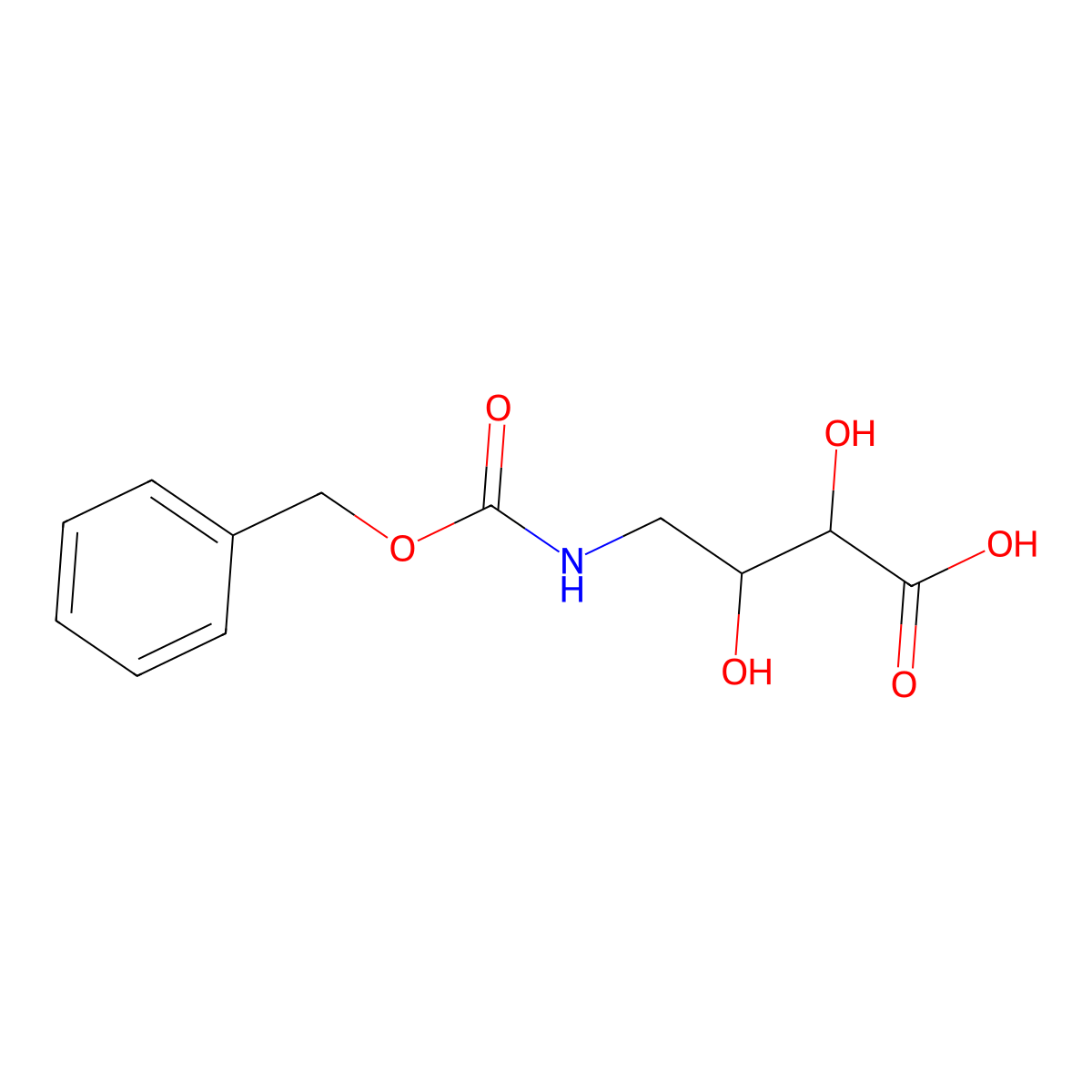 rac-(2R,3R)-4-{[(benzyloxy)carbonyl]amino}-2,3-dihydroxybutanoic acid molecular structure, CAS 2580104-43-2