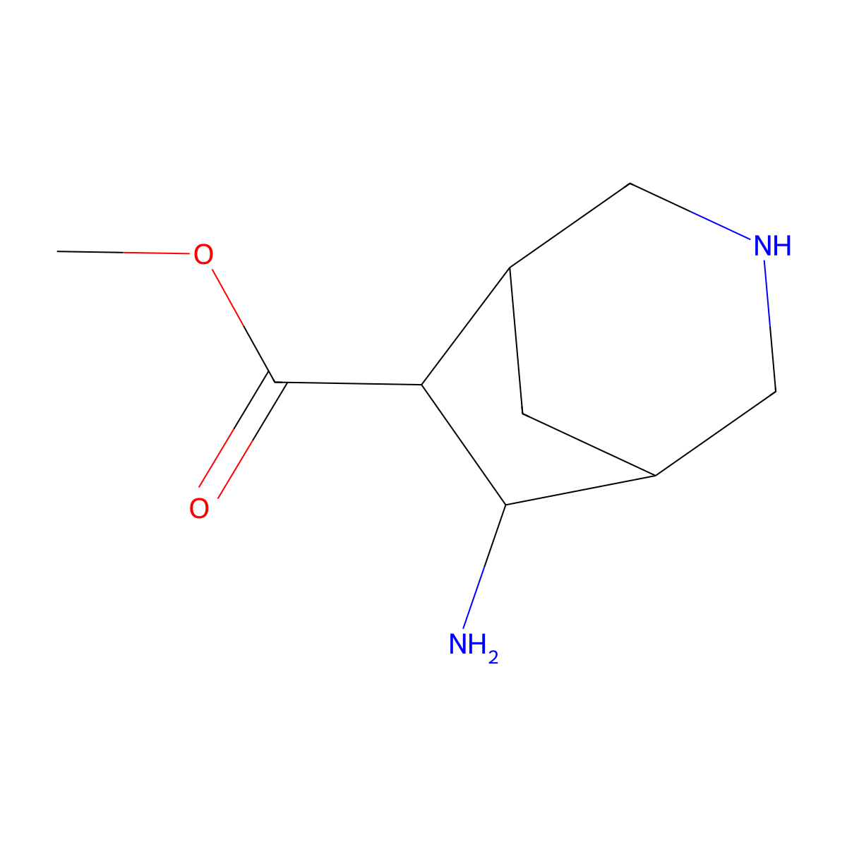 rac-methyl (1R,5R,6S,7R)-7-amino-3-azabicyclo[3.2.1]octane-6-carboxylate molecular structure, CAS 2580113-37-5