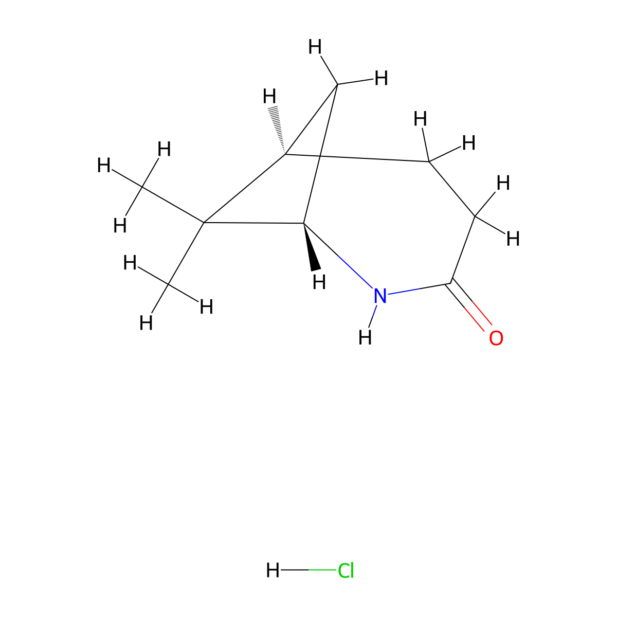 (1s,6r)-7,7-Dimethyl-2-azabicyclo[4.1.1]octan-3-one hydrochloride molecular structure, CAS 2580113-64-8