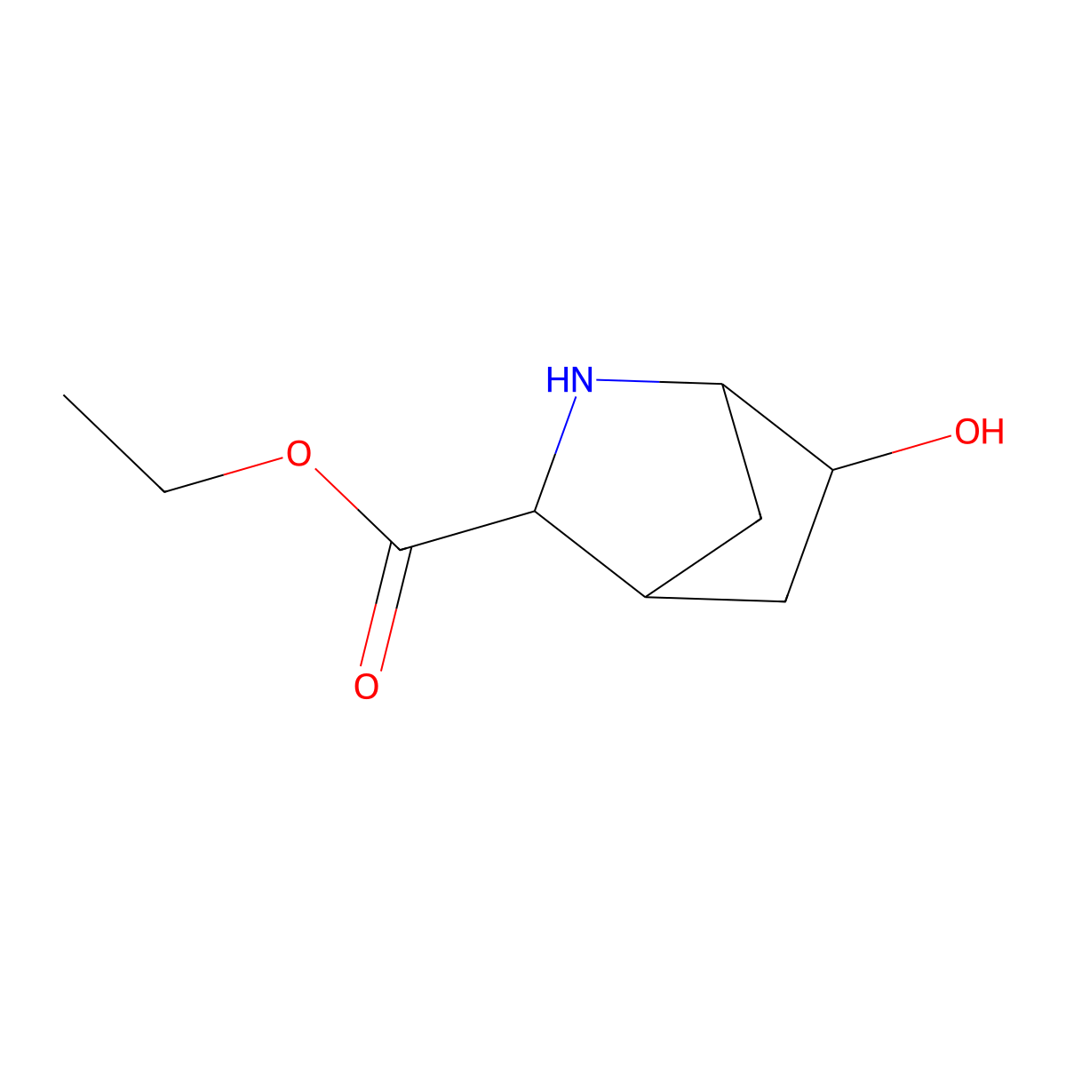 rac-ethyl (1R,3R,4S,6R)-6-hydroxy-2-azabicyclo[2.2.1]heptane-3-carboxylate molecular structure, CAS 2580113-77-3