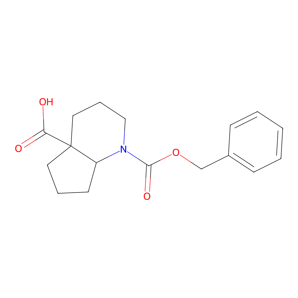 rac-(4aR,7aS)-1-[(benzyloxy)carbonyl]-octahydro-1H-cyclopenta[b]pyridine-4a-carboxylic acid molecular structure, CAS 2580114-66-3