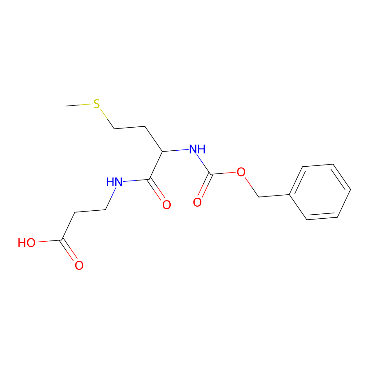 3-[(2S)-2-{[(benzyloxy)carbonyl]amino}-4-(methylsulfanyl)butanamido]propanoic acid molecular structure, CAS 2580114-71-0