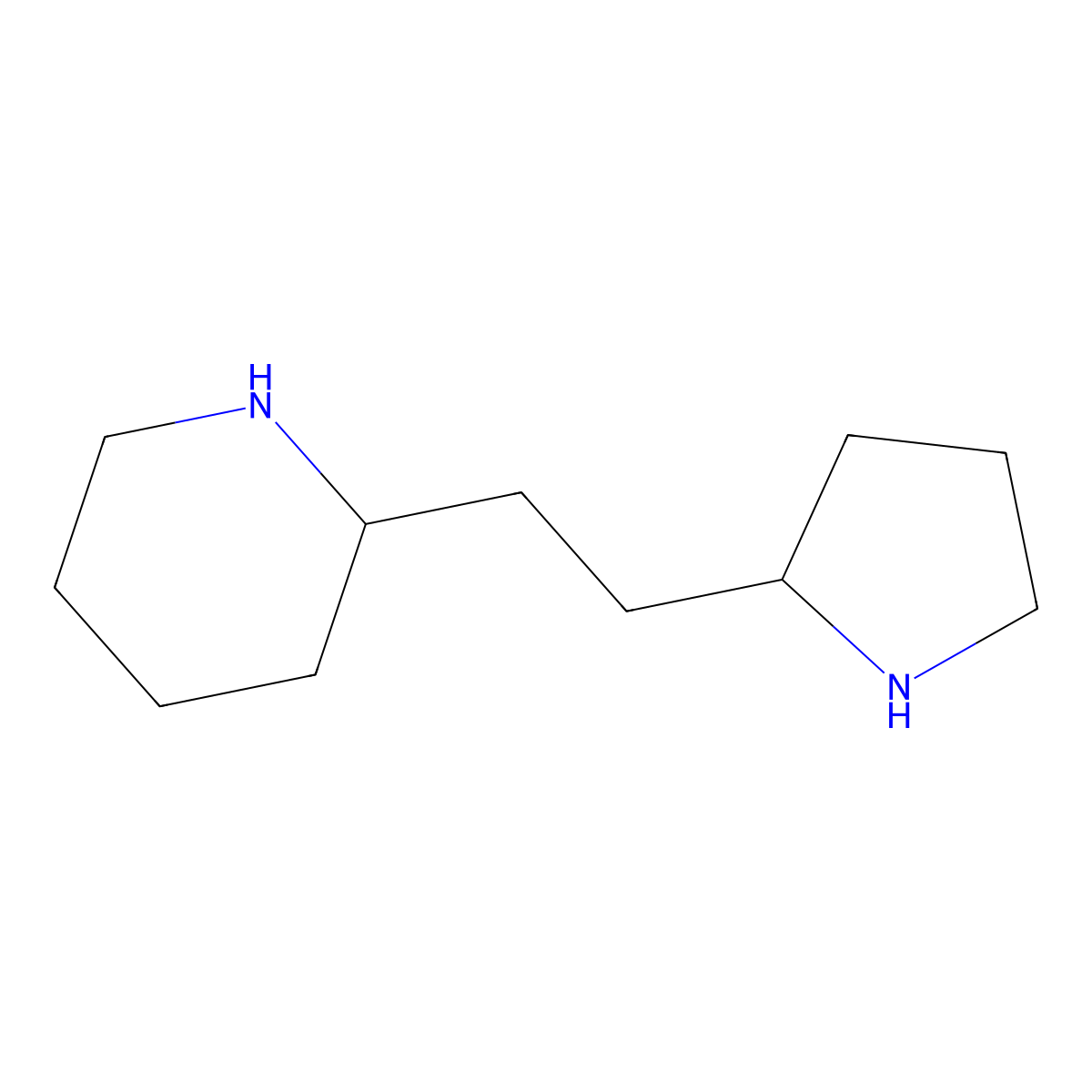 2-{2-[(2S)-pyrrolidin-2-yl]ethyl}piperidine molecular structure, CAS 2580128-58-9
