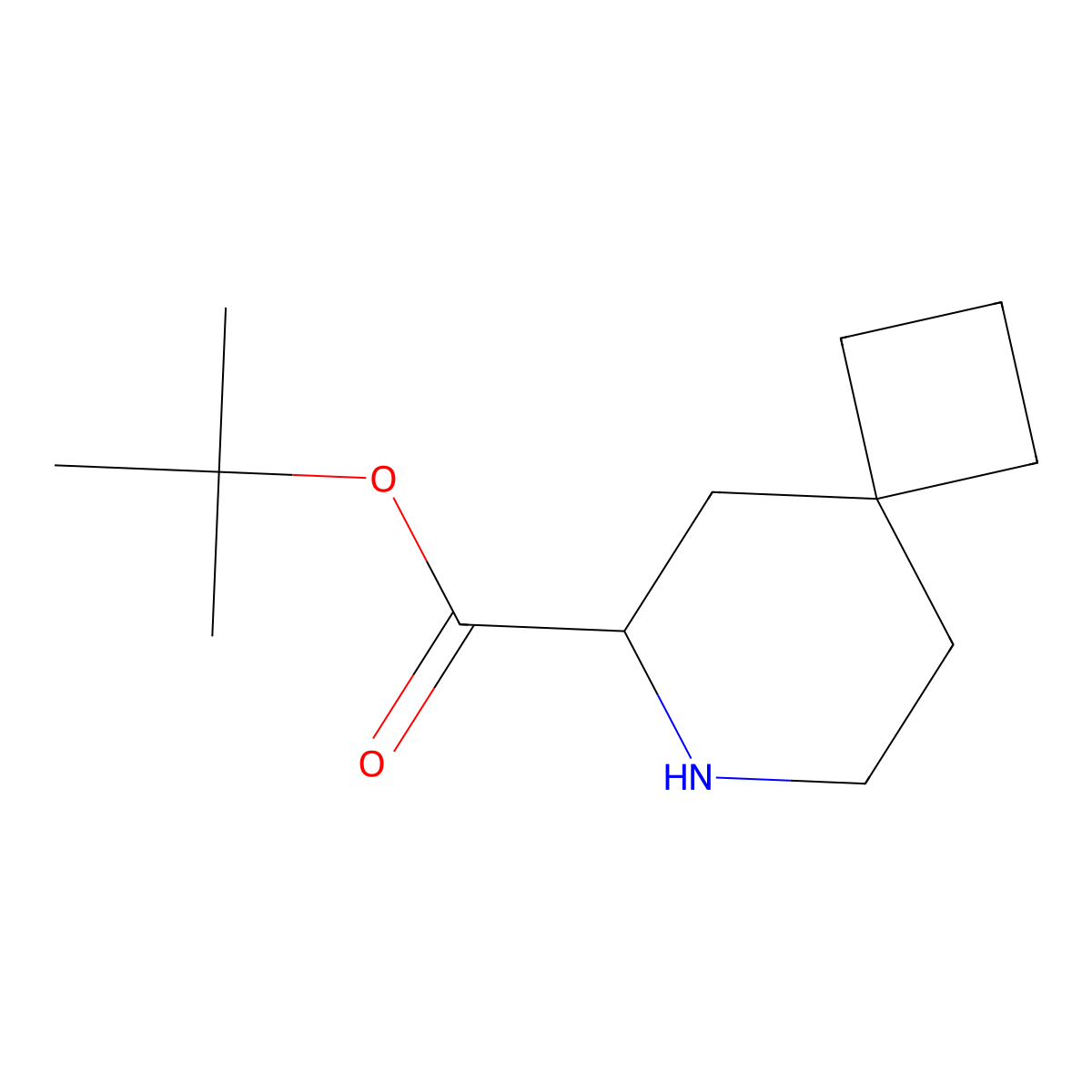 Tert-butyl 7-azaspiro[3.5]nonane-6-carboxylate molecular structure, CAS 2580179-05-9