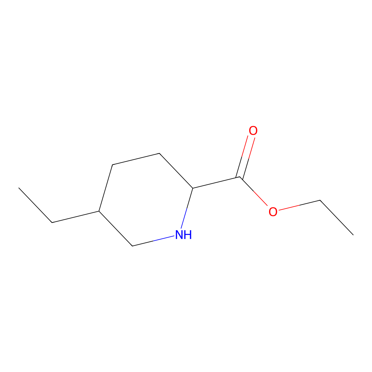 Ethyl 5-ethylpiperidine-2-carboxylate molecular structure, CAS 2580179-11-7