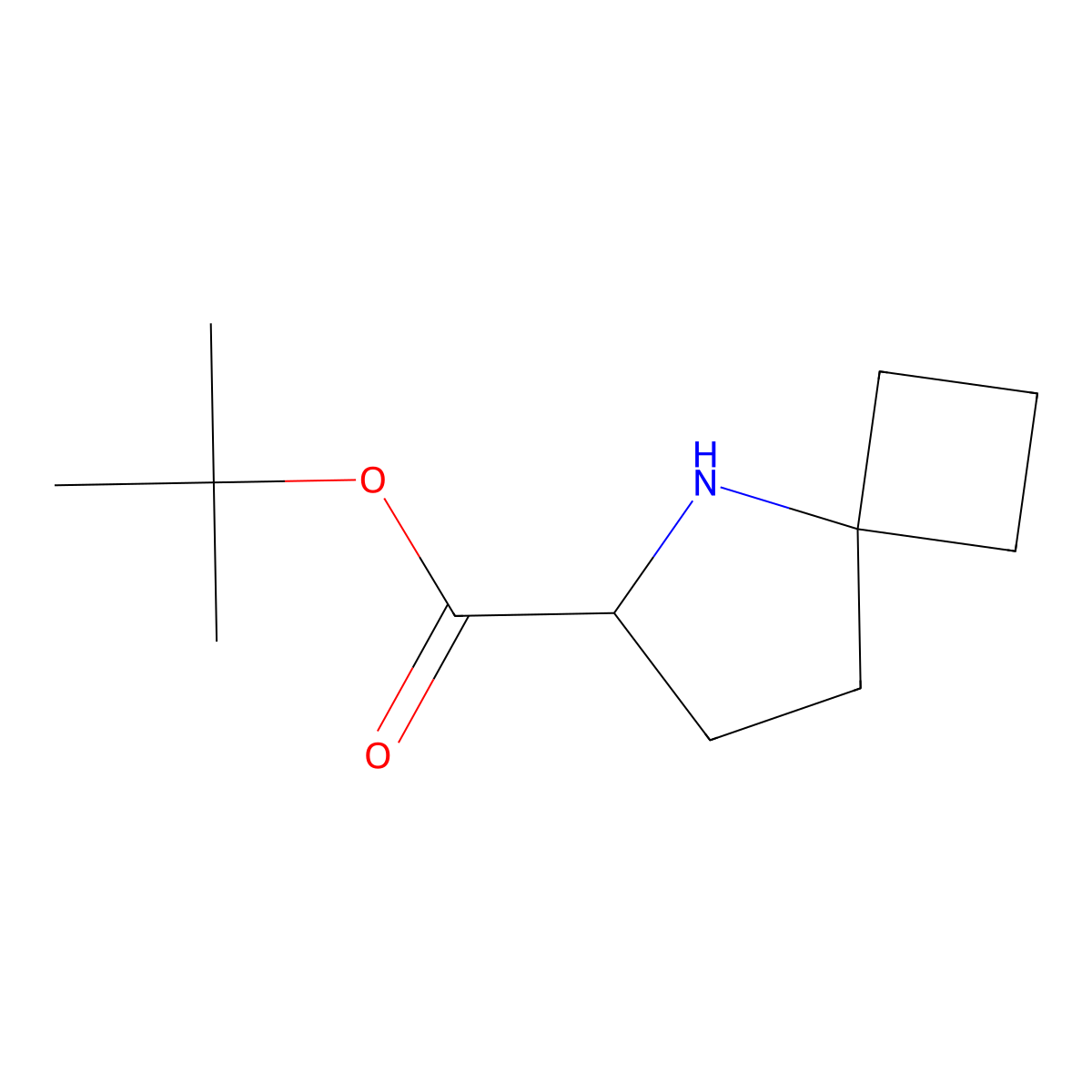 Tert-butyl 5-azaspiro[3.4]octane-6-carboxylate molecular structure, CAS 2580179-22-0