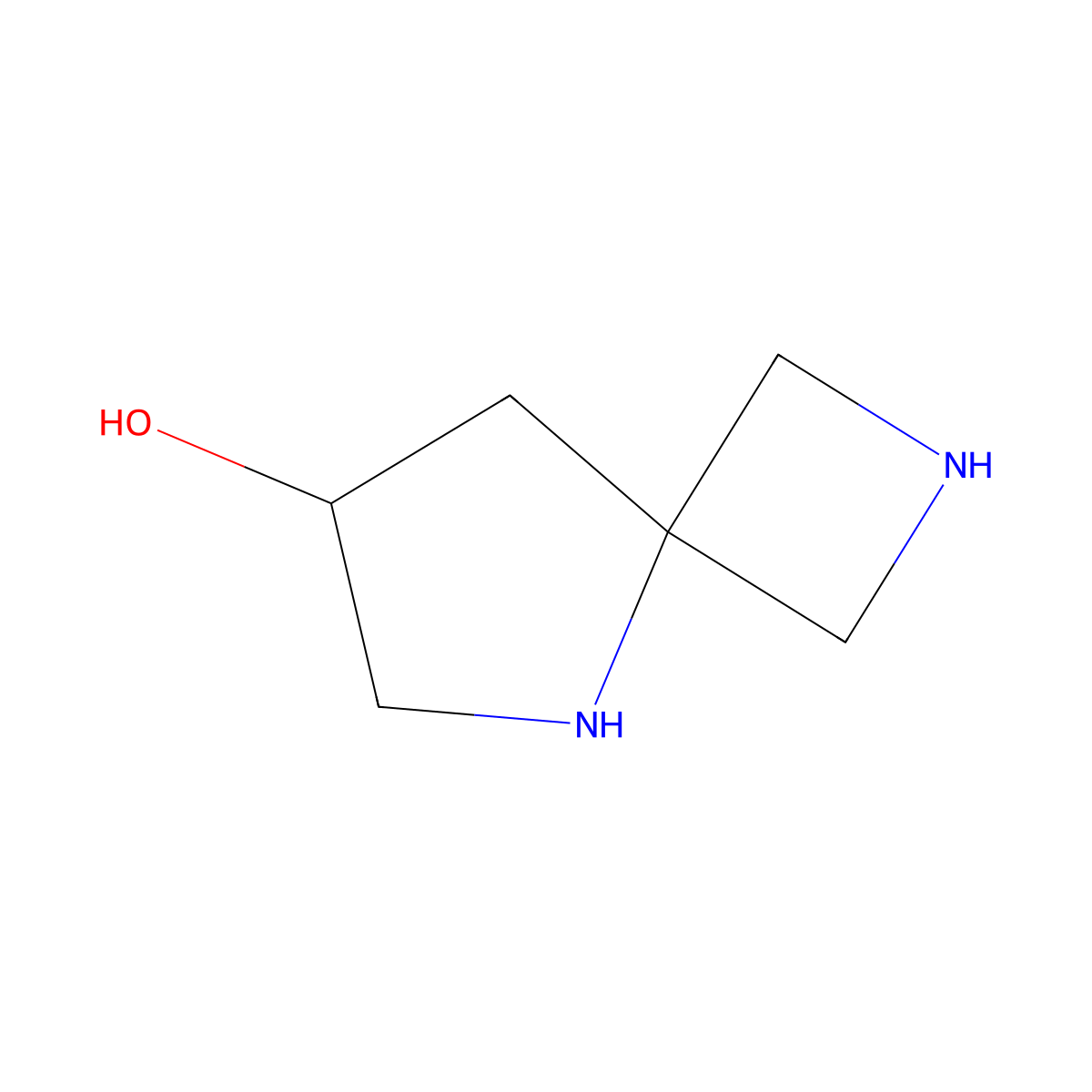 2,5-Diazaspiro[3.4]octan-7-ol molecular structure, CAS 2580179-27-5