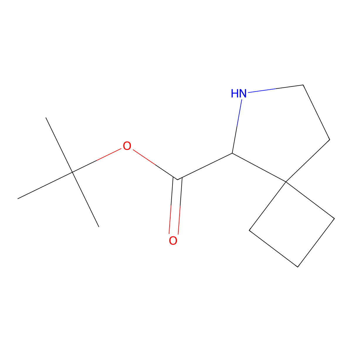 Tert-butyl 6-azaspiro[3.4]octane-5-carboxylate molecular structure, CAS 2580179-28-6