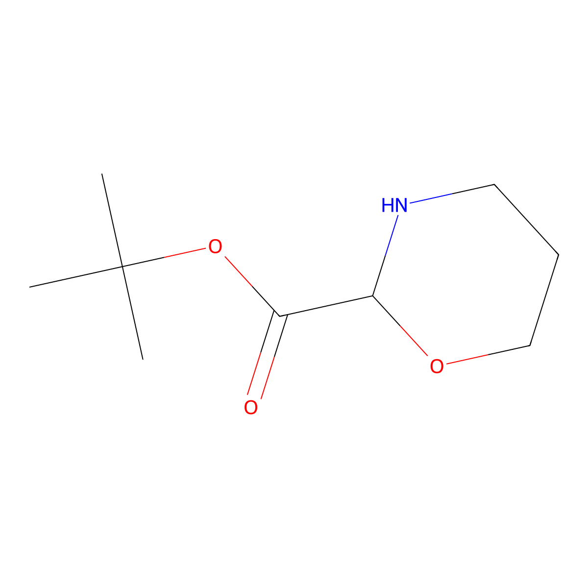 Tert-butyl 1,3-oxazinane-2-carboxylate molecular structure, CAS 2580179-93-5