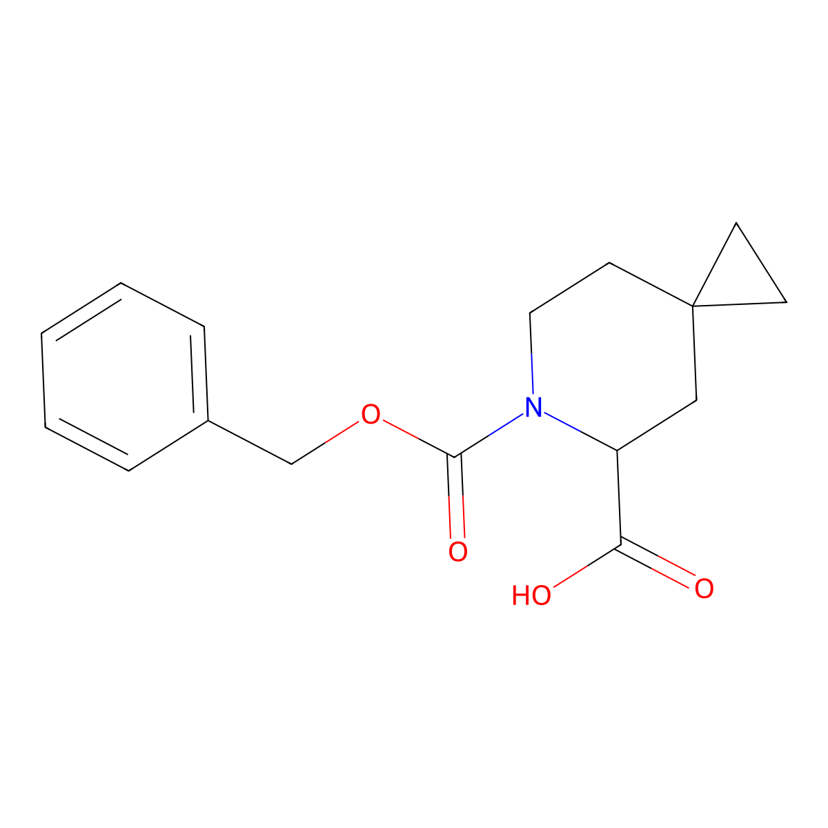 6-[(Benzyloxy)carbonyl]-6-azaspiro[2.5]octane-5-carboxylic acid molecular structure, CAS 2580180-48-7