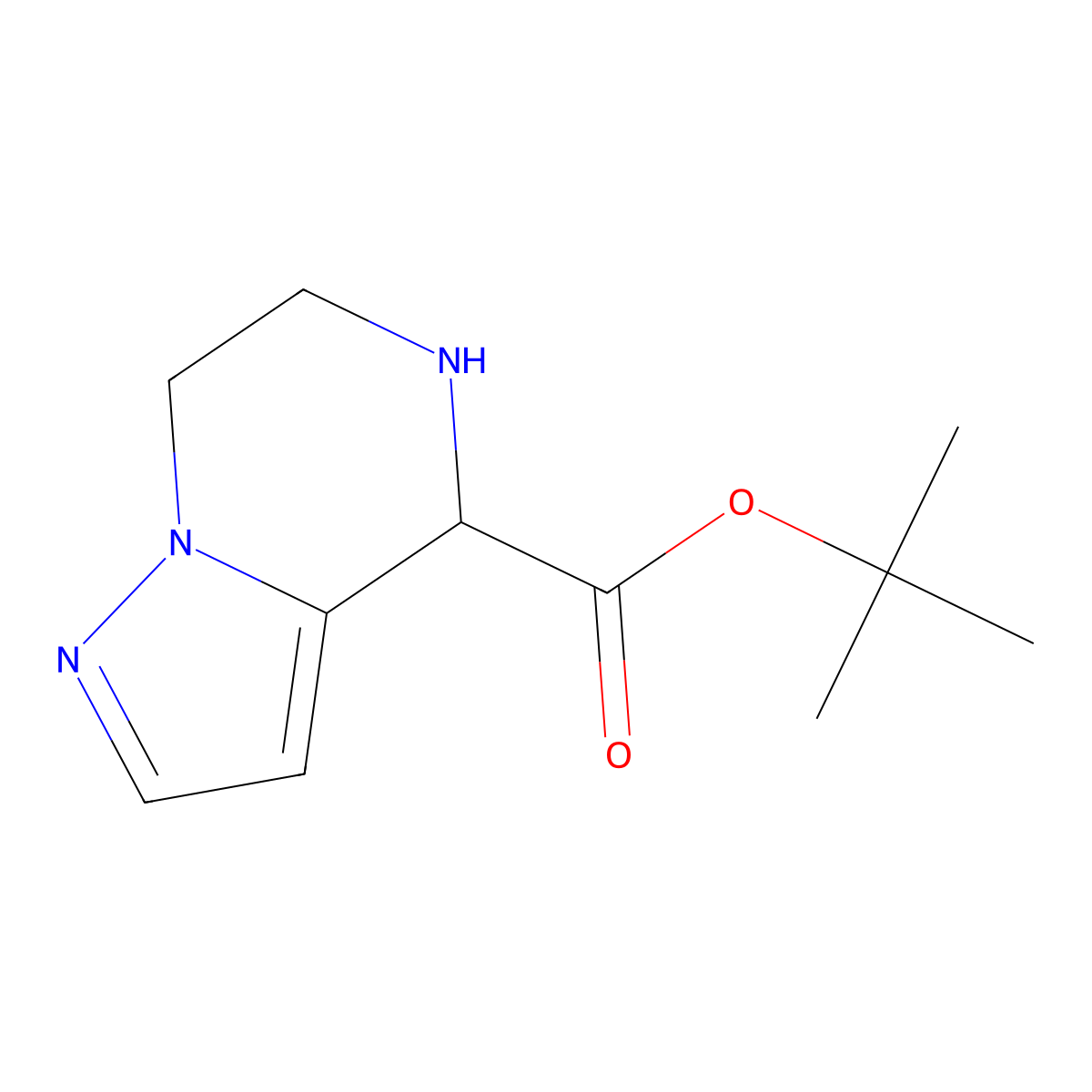 tert-butyl 4H,5H,6H,7H-pyrazolo[1,5-a]pyrazine-4-carboxylate molecular structure, CAS 2580180-68-1
