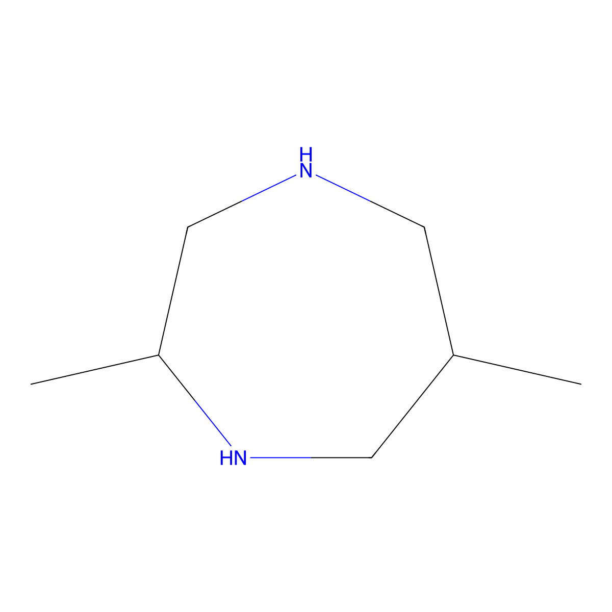 2,6-Dimethyl-1,4-diazepane molecular structure, CAS 2580180-74-9