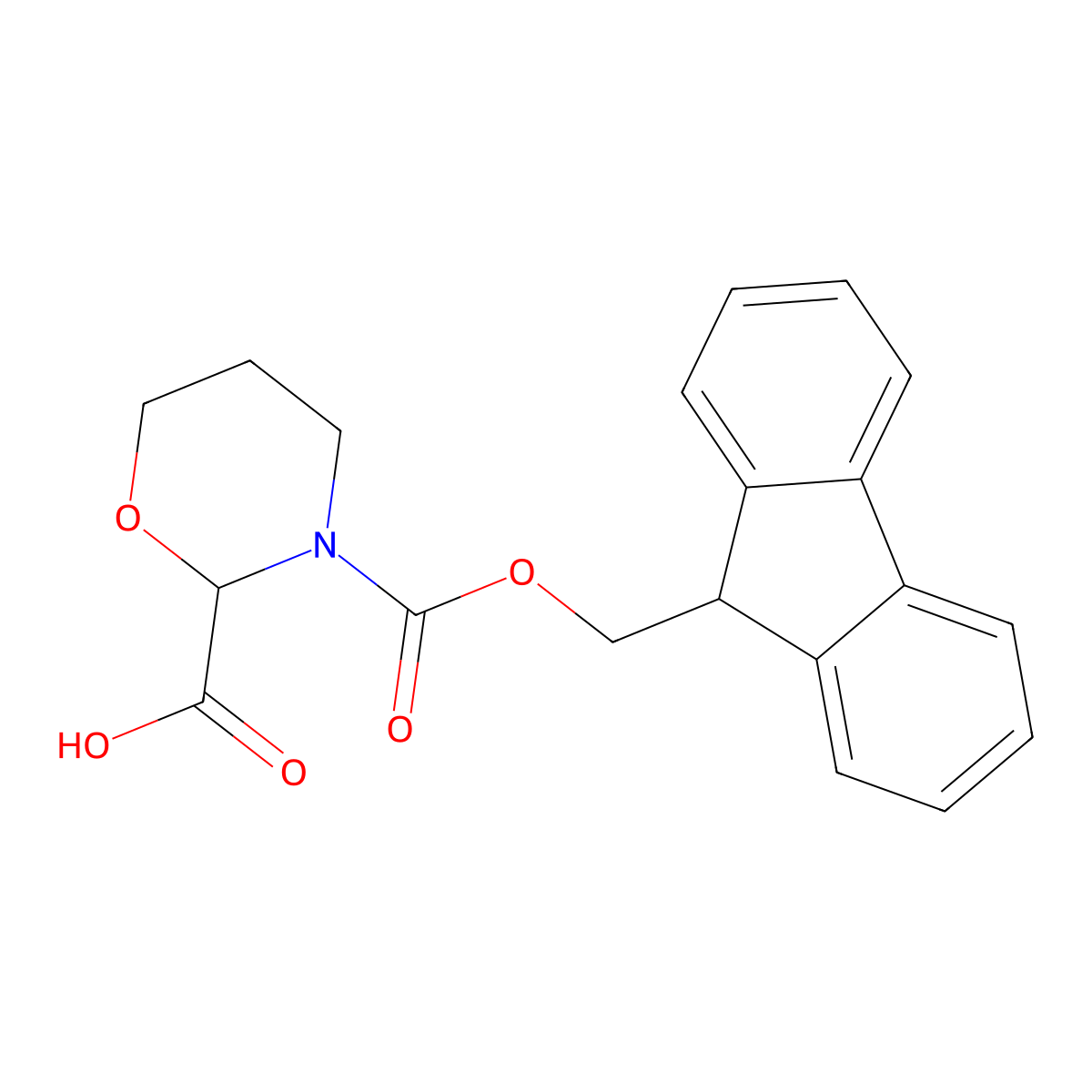 3-{[(9H-fluoren-9-yl)methoxy]carbonyl}-1,3-oxazinane-2-carboxylic acid molecular structure, CAS 2580181-64-0