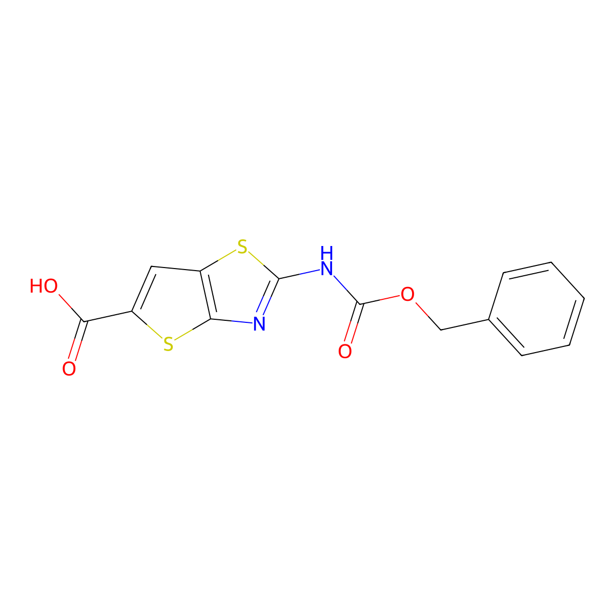 2-{[(Benzyloxy)carbonyl]amino}thieno[2,3-d][1,3]thiazole-5-carboxylic acid molecular structure, CAS 2580182-30-3