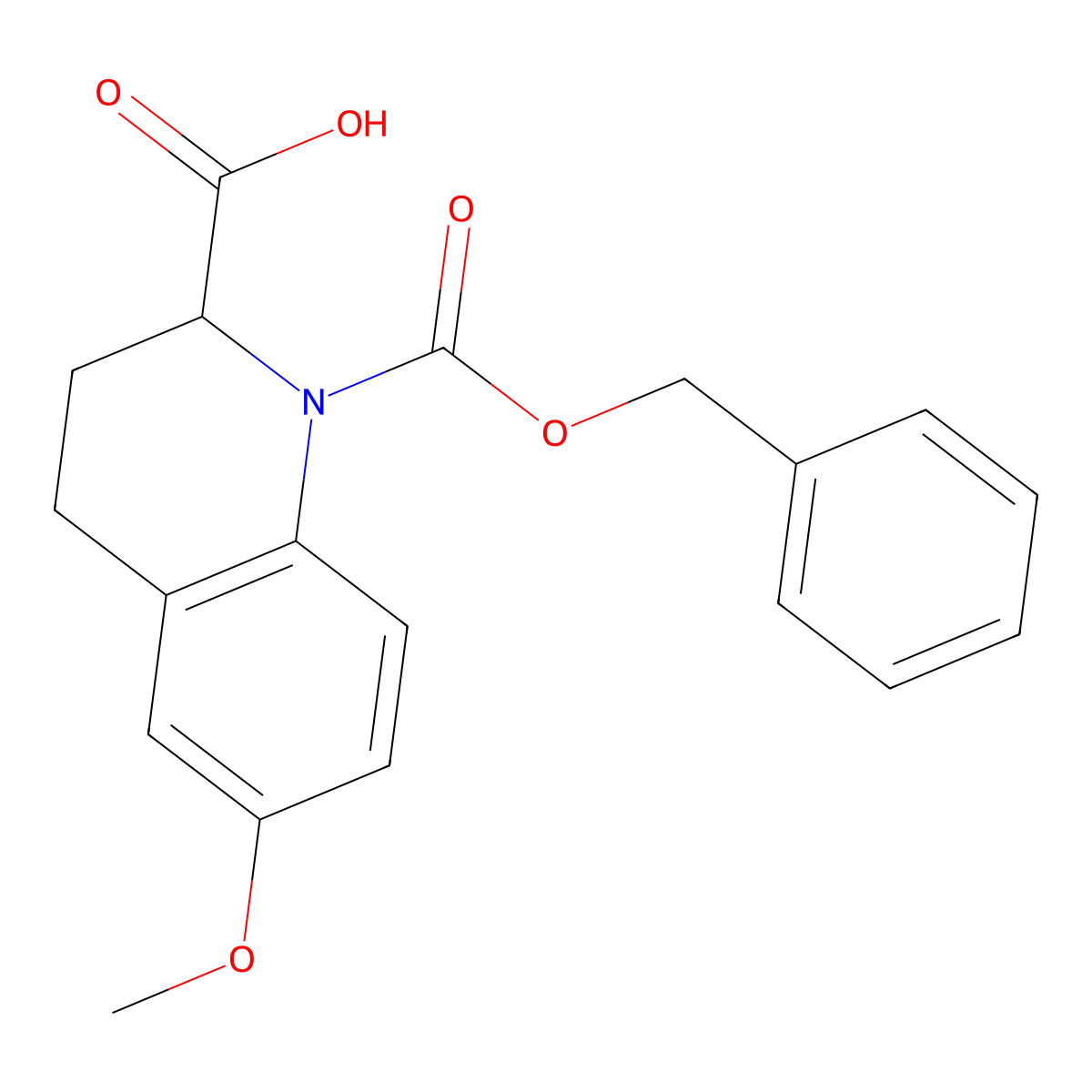 1-[(Benzyloxy)carbonyl]-6-methoxy-1,2,3,4-tetrahydroquinoline-2-carboxylic acid molecular structure, CAS 2580182-53-0