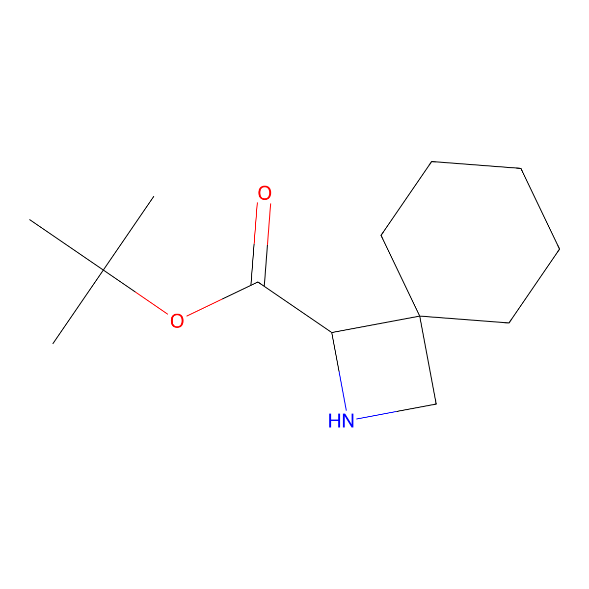 Tert-butyl 2-azaspiro[3.5]nonane-1-carboxylate molecular structure, CAS 2580182-57-4