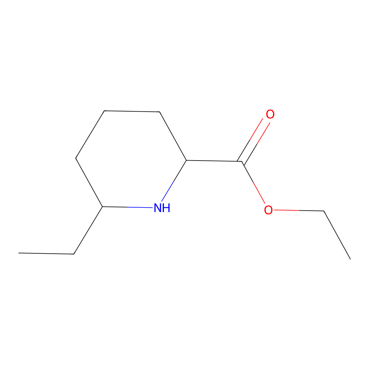 Ethyl 6-ethylpiperidine-2-carboxylate molecular structure, CAS 2580182-60-9