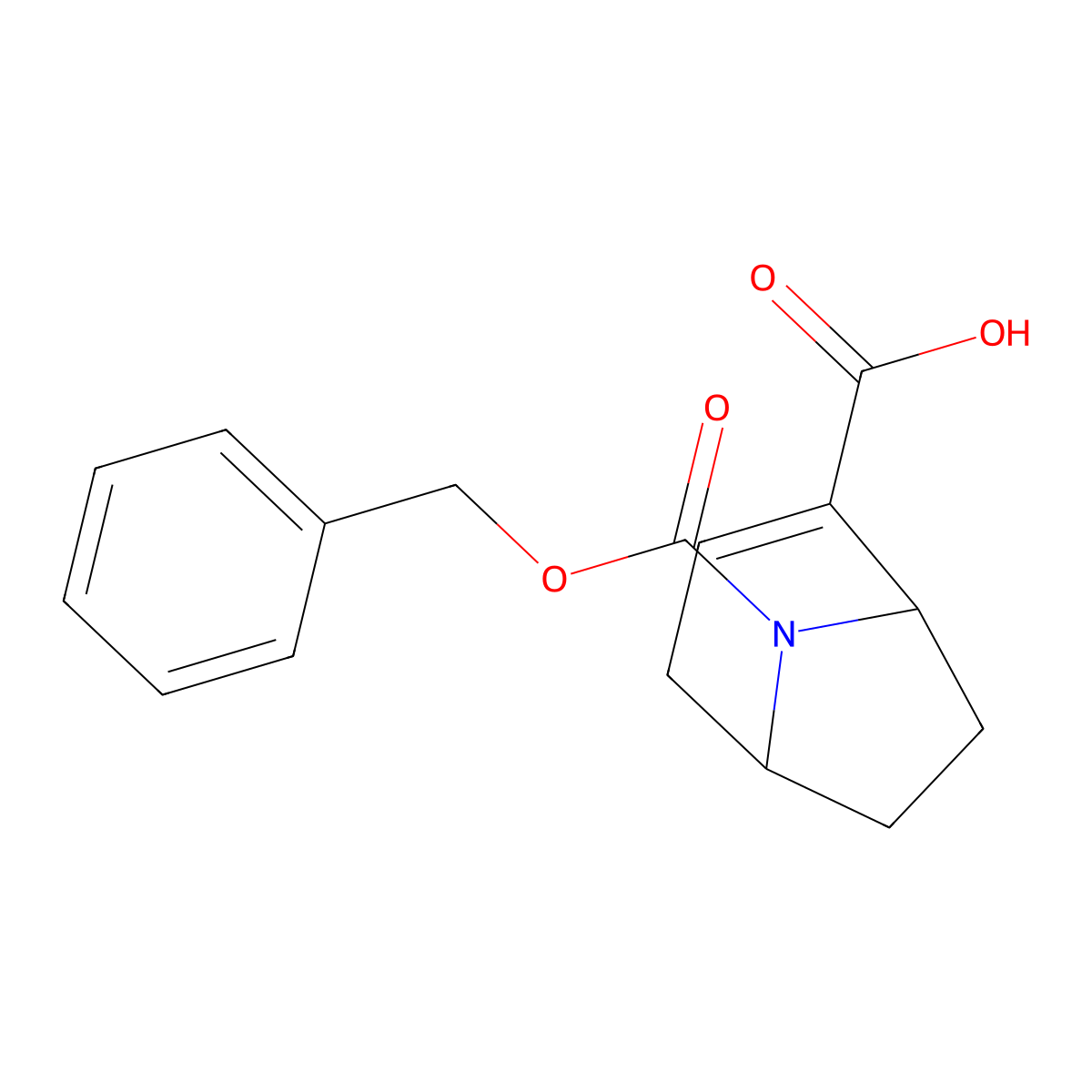 8-[(Benzyloxy)carbonyl]-8-azabicyclo[3.2.1]oct-2-ene-2-carboxylic acid molecular structure, CAS 2580184-64-9