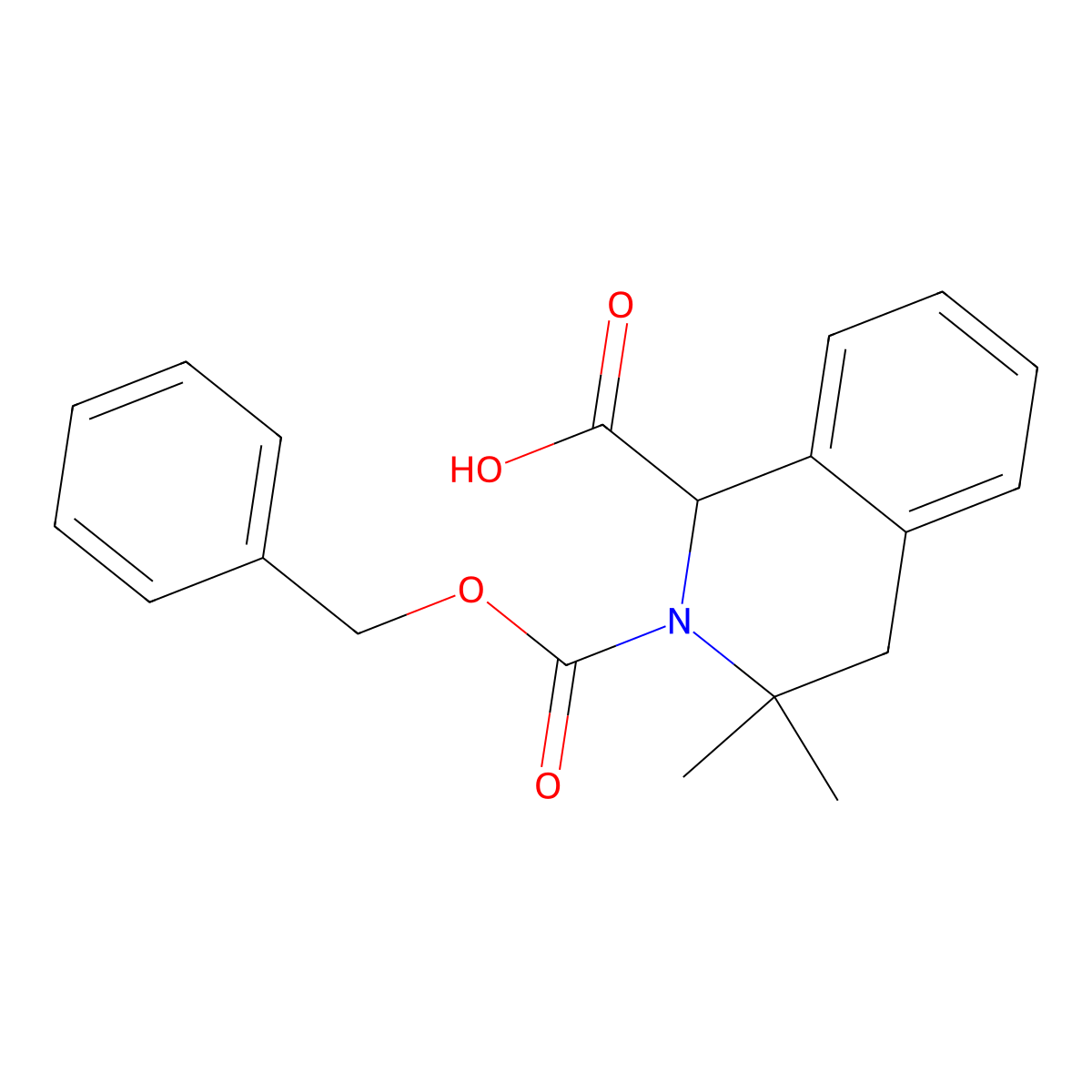 2-[(Benzyloxy)carbonyl]-3,3-dimethyl-1,2,3,4-tetrahydroisoquinoline-1-carboxylic acid molecular structure, CAS 2580185-82-4