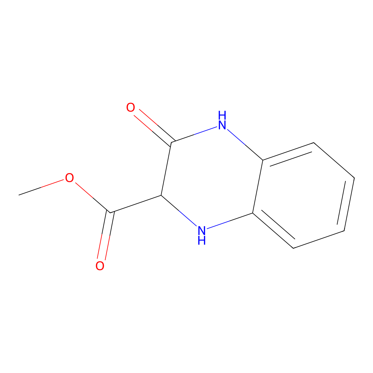 Methyl 3-oxo-1,2,3,4-tetrahydroquinoxaline-2-carboxylate molecular structure, CAS 2580185-85-7