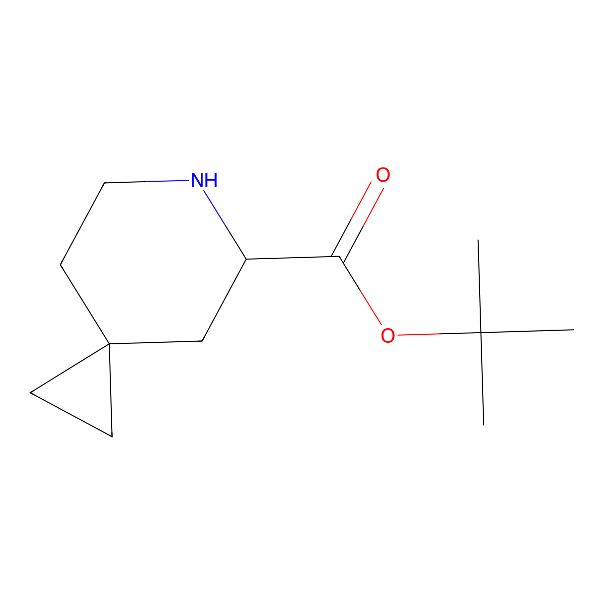 Tert-butyl 6-azaspiro[2.5]octane-5-carboxylate molecular structure, CAS 2580186-16-7